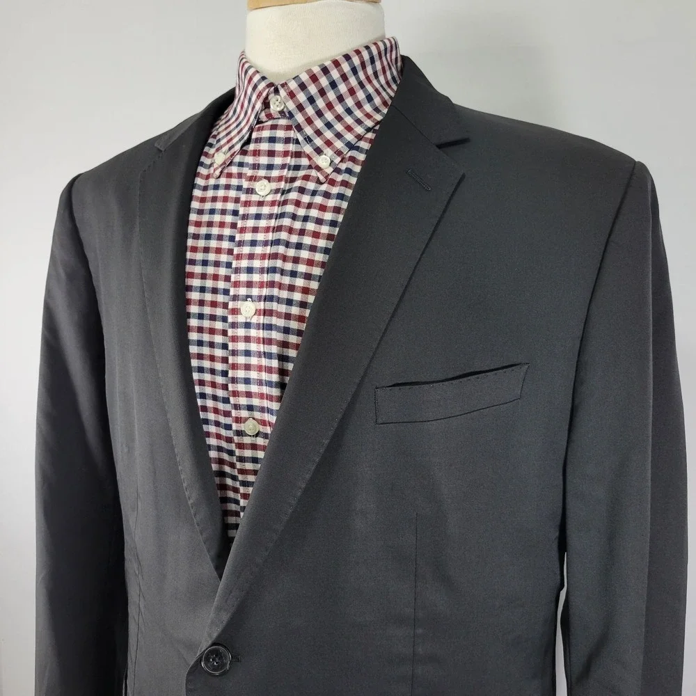 Banana Republic Mens Sport Coat Blazer Two Button Surgeon Marzotto Wool Size 48R